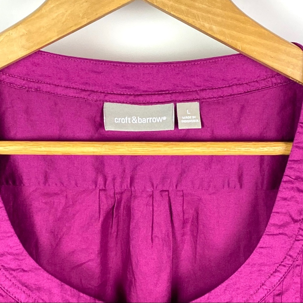 🌸Croft & Barrow Women's Pink Blouse 1063 - Picture 3 of 5